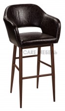 Дизайнерский барный высокий стул из массива бука без подлокотников